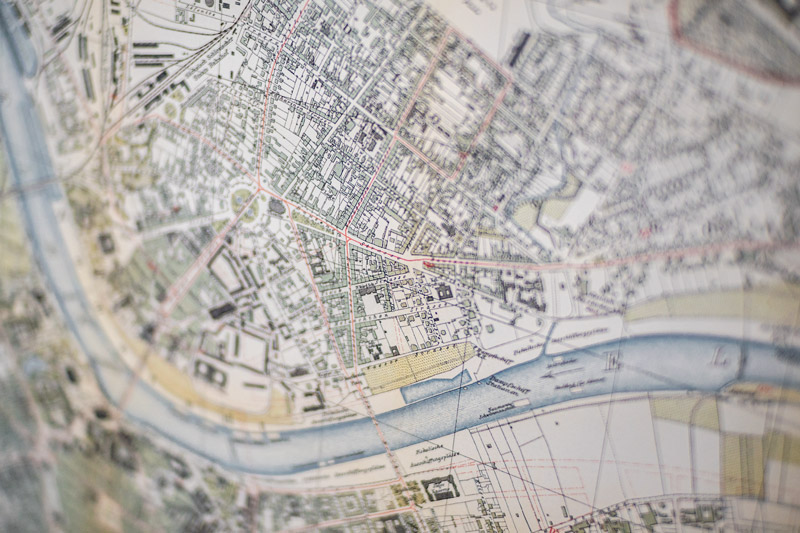 Poster Stadtplan Dresden 1891