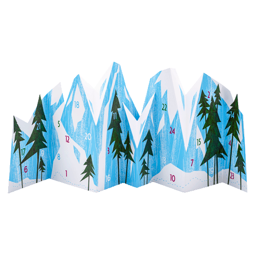 PopUp Adventskalender Bergpanorama