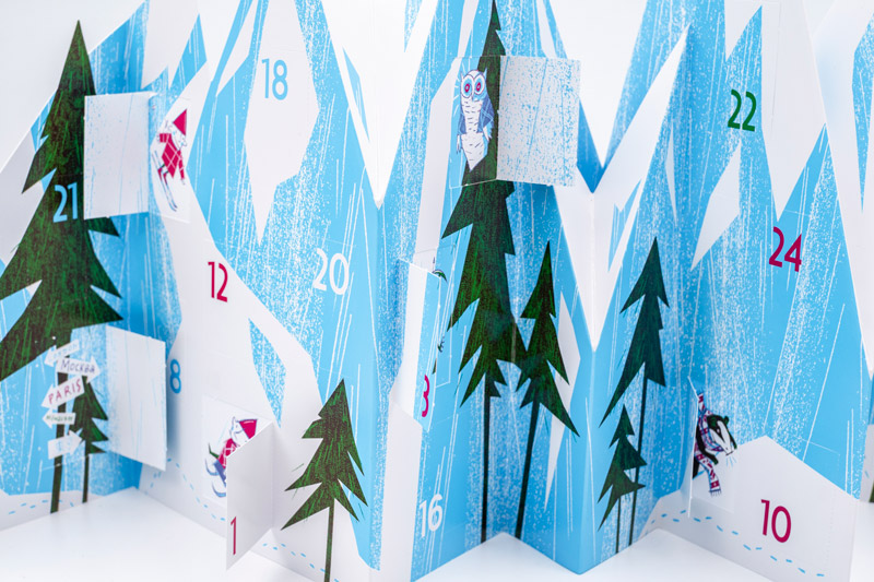 PopUp Adventskalender Bergpanorama