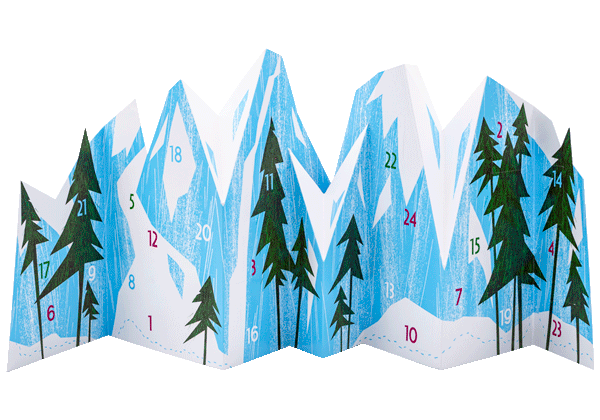 PopUp Adventskalender Bergpanorama